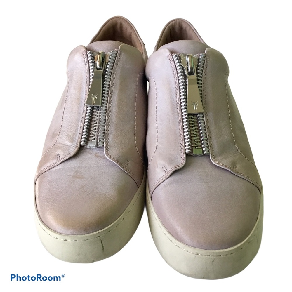 Frye Moto-Inspired Low-Top Leather Sneaker - Picture 2 of 7